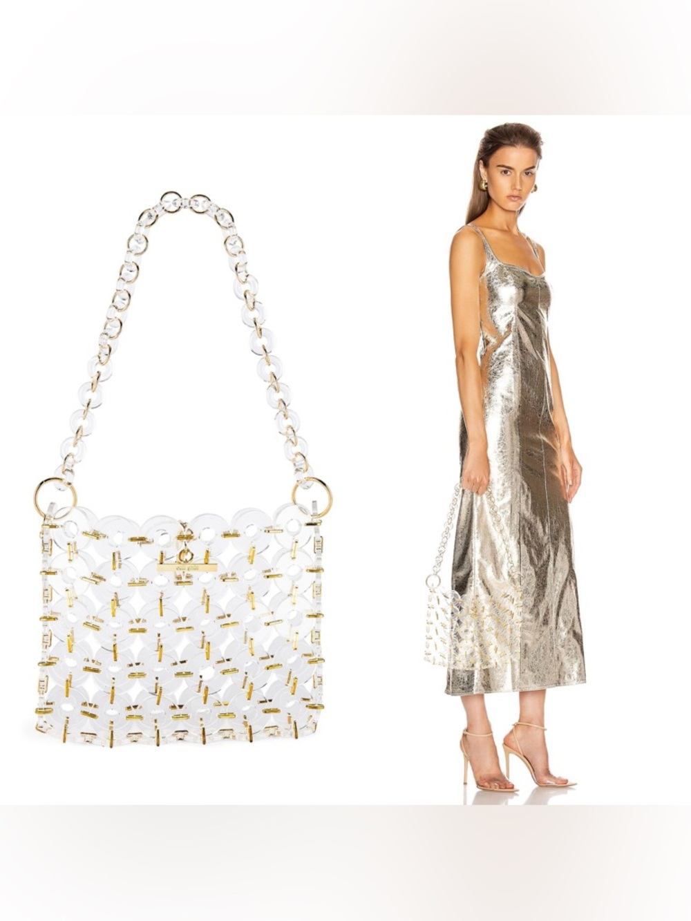 Cult Gaia Jasmine Acrylic Shoulder Bag